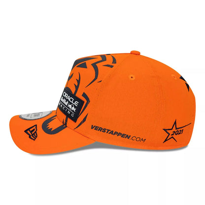 Red Bull Racing Newera Verstappen Lion Driver Cap - Orange