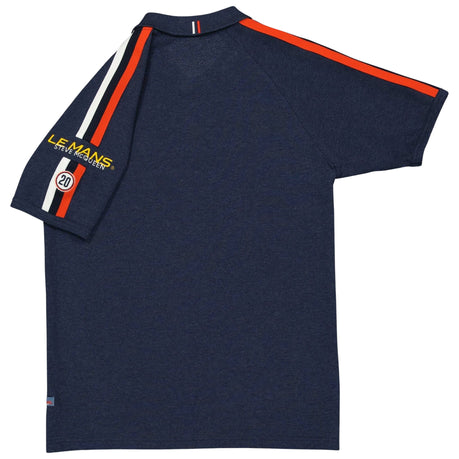 Steve McQueen Men's Racing 20 Polo Navy, Le Mans, Vintage Style, Motorsport, Steve Mc Queen King of Cool, vintage cars, exclusive gift