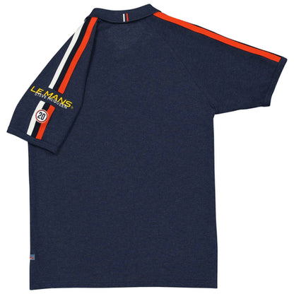 Steve McQueen Men's Racing 20 Polo Navy, Le Mans, Vintage Style, Motorsport, Steve Mc Queen King of Cool, vintage cars, exclusive gift